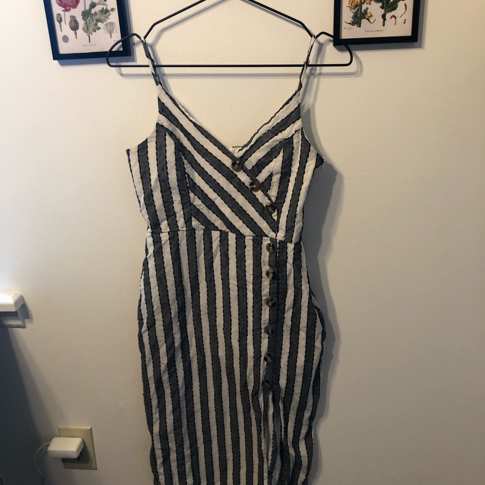 Striped Chambray Dress